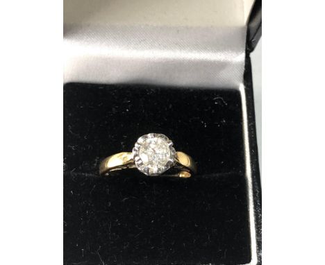 18ct gold diamond ring central diamond 1.00 ct 