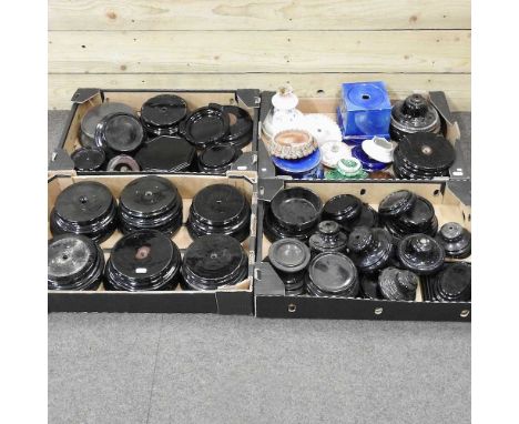 A collection of various oil lamp bases