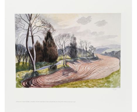 John Nash CBE RA, after (1893-1977) Landscape near Hadleigh a modern glicee limited edition print on paper, published by the 