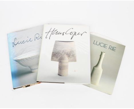 Lucie Rie by Tony Birks dedicated to David Coachworth, a book published by Alphabooks, Lucie Rie by Houston/Cripps and Hans C