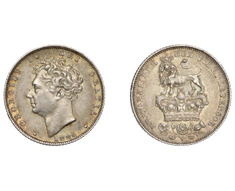 George IV (1820-1830), Sixpence, 1826, type 3 (ESC 2433; S 3815). A few light marks, extremely fine and attractively toned  £