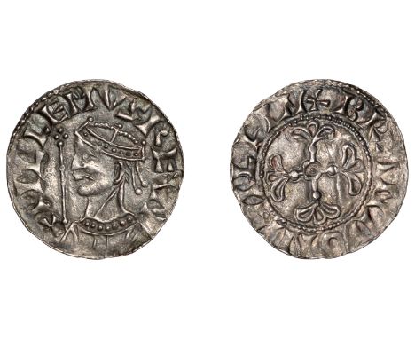 William I (1066-1087), Penny, Profile Left type [BMC I], Wallingford, Brandr, brand on pallin, 1.19g/12h (EJH(d); SCBI Ashmol