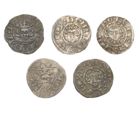 Henry III, Short Cross coinage, Pennies (2), class VIIb, il.ger . on .lvnde., 1.40g/3h, class VIIc, ledvl[–]on lvn, 1.43g/1h 