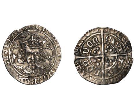 Richard III (1483-1485), Groat, London, type 1, mm. halved sun and rose (no. 1), nothing below bust, reads di, chevron-barred