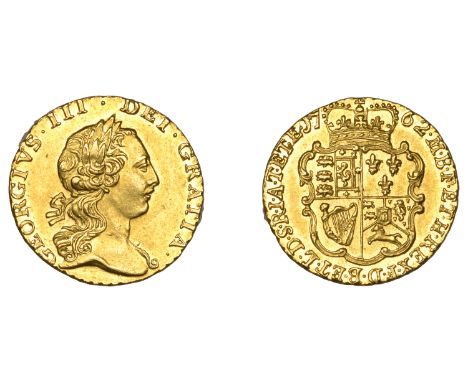 George III (1760-1820), Pre-1816 issues, Quarter-Guinea, 1762 (EGC 886; S 3741). Light hairlines, about extremely fine  £500-