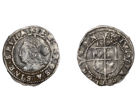 Elizabeth I (1558-1603), Fourth issue, Threehalfpence, 15756, mm. eglantine (double-entered on rev.), 0.76g/12h (N 2000; S 25