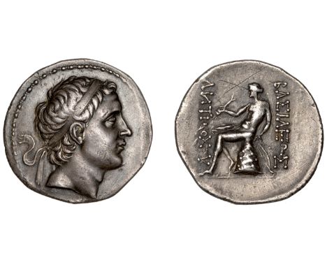 SELEUKID KINGS OF SYRIA, Antiochos III the Great (223-187), Tetradrachm, Nisibis, diademed bust right within filleted border,