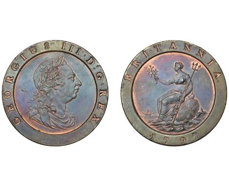George III (1760-1820), Pre-1816 issues, Twopence, 1797 (BMC 1077; S 3776). Light graffiti on obverse, otherwise about extrem
