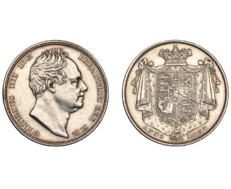 William IV (1830-1837), Halfcrown, 1834, w.w. in script (ESC 2478; S 3834). Sometime cleaned, light scratch (or die crack) on