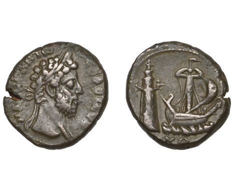 Roman Provincial Coinage, EGYPT, Alexandria, Commodus, Tetradrachm, yr 29 [188-9], laureate bust right, rev. view of galley s