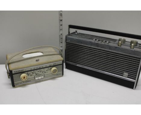 A vintage HMV &amp; Hacker Herald radio 