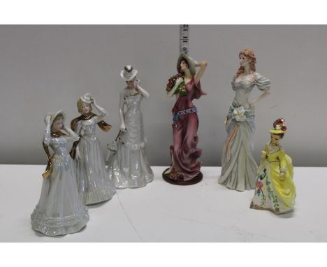 A selection of assorted ceramic ladies 