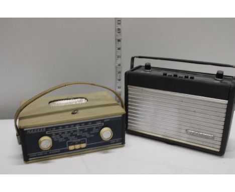 A vintage Dynatron Rally &amp; Hacker Mini-Herald radio 