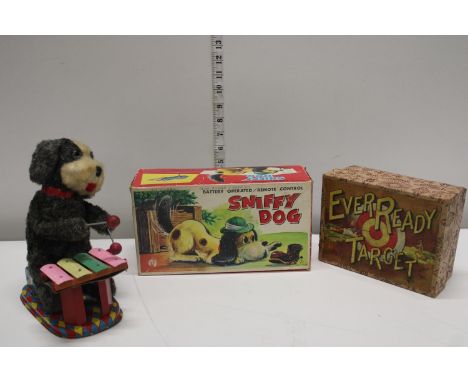 A selection of vintage toys 