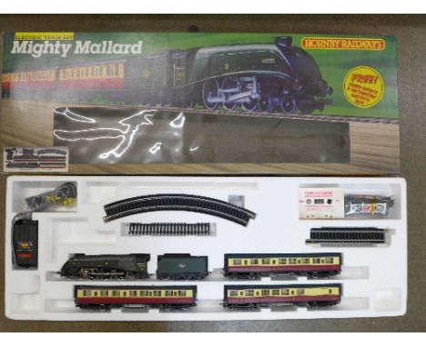 A Hornby Railways Mighty Mallard electric train set, R.452, boxed