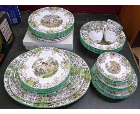 Copeland Spode Spode's Byron dinnerwares, forty-five items and two boxed sets of Pimpernel place mats