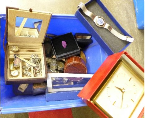 Watches, costume jewellery, clock, etc.