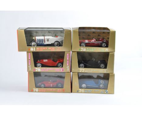 Brumm 1/43 scale Diecast Cars. Vintage and Classic issues. NM/M in E Boxes. (6)