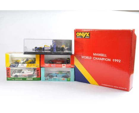 Onyx 1/43 scale Formula 1 Racing Cars plus Mansell World Champion Set. NM/M in E Boxes. (6)