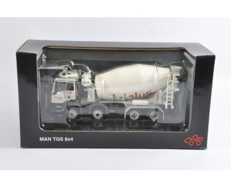 NZG 1/50 scale No. 773/09 Man TGS 8X4 Cement Mixer Truck. Triplus. Special Edition. As New in Box.