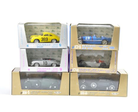 Brumm 1/43 scale Diecast Cars. Vintage and Classic issues. NM/M in E Boxes. (6)