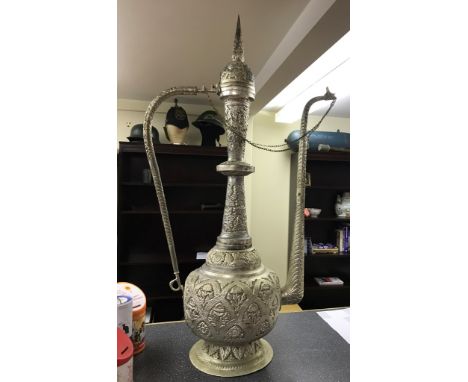 Large pierced Persian style coffee pot/lamp
