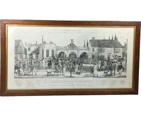 A LARGE NEWMARKET PRINT 98cm x 48cm 