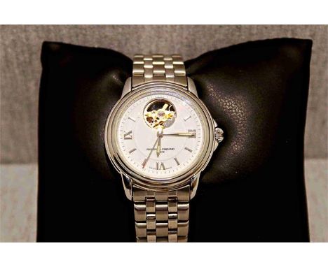 Armbanduhr Frederique DAU Frederique Constant Heartbeat; FC303/FC310; Stahl/Stahl; Automatik; mit Box ohne Papiere; überprüft