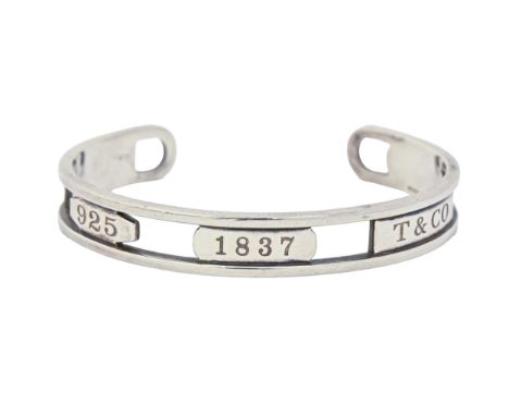 A Tiffany &amp; Co silver bangle, 64mm (internal), 29g  Good condition