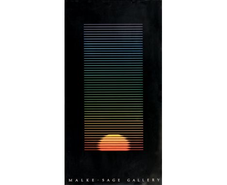 Steve McKinley, 20th c - Design,&nbsp;poster, inscribed and dated 1982 to verso, published by the Malke-Sage Gallery, San Fra