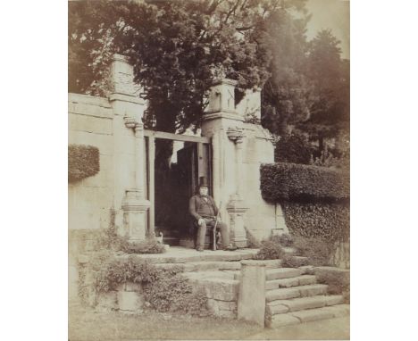 Victorian photograph. Fountains Abbey, Gate to Fountains Hall, albumen print from P H Dellamott and Joseph Cundall, 1856, 28.