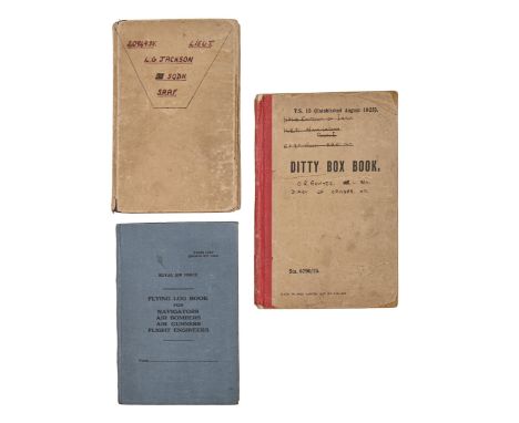 WWII. Royal Air Force Flying Logbook 1767, Revised Oct 1943, unnamed, with entries from January 1943 - October 1945, the airc