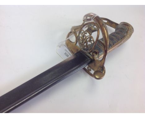 Victorian Army Officers piped backed sword. No scabbard