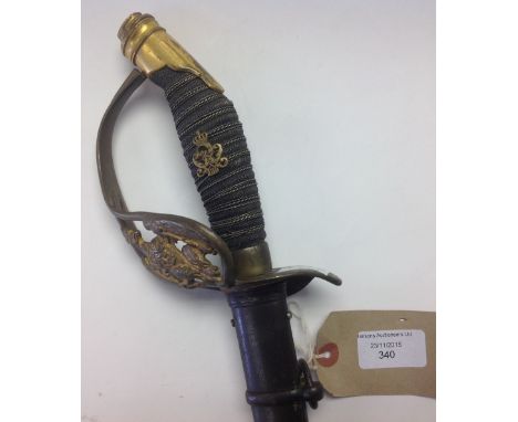 WW1 German Army Officers Sword with scabbard. Weyersberg, Kirschbaum and Co.