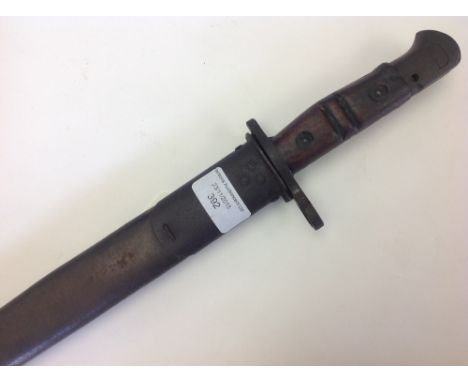 WW1 US P17 bayonet and scabbard dated 1917.