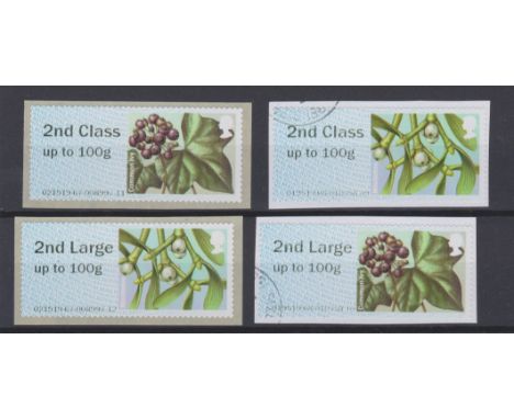 Great Britain Post and Go 2014 British Flora FS109 2nd class up to 100g FS110 2nd large up to 100g u/m and F.U. type IIA MA14