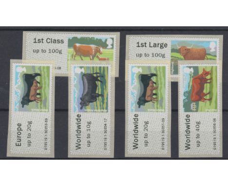 Great Britain Post and Go 2012 British Farm Animals 3rd Series u/m set of 6 FS45-FS50 Type II