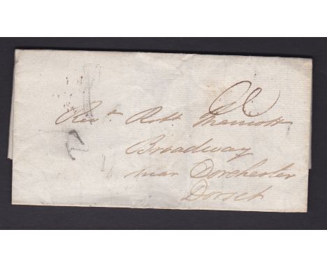 London - 1815 EL London-Dorset, XXX Double Ring Codes 11/10/1815.