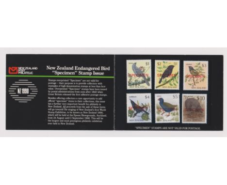 New Zealand - 1990 post philatelic stamp book issued for collectors to help fund the New Zealand 1990 stamp exhibition. Book 