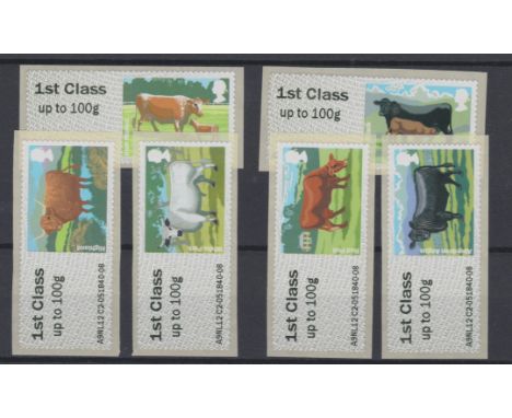 Great Britain Post and Go 2012 British Farm Animals 3rd Series u/m set of 6 FS45  Type II