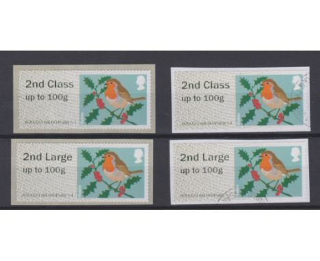 Great Britain Post and Go 2013 Christmas Robin 2nd class up to 100g and 2nd Large up to 100g