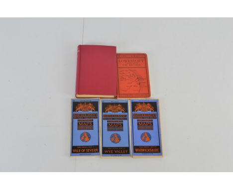 Three Bartholomew's maps, Wye Valley, Vale of Seven, Warwickshire. Together with a Ward Locke &amp; Co. guide book for Lowest