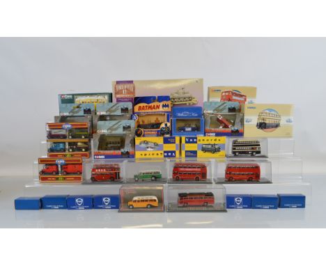 A quantity of assorted Corgi diecast models, including World War II Collection, Batmobile, Vanguards, Original Omnibus, etc. 