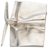 Lapponia sterling silver 'Sculptor' brooch by Björn Weckström