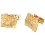 Lapponia 14K yellow gold cufflinks 'Elephants' by Björn Weckström