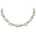 Georg Jensen sterling silver no. 96 necklace by Danish designer Harald Nielsen