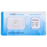 1.29 ct. Old European Brilliant HRD certified natural diamond
