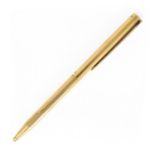 S.T. Dupont Classique ballpoint pen, gold-plated silver