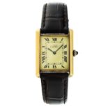 No Reserve - Cartier Must Tank Vermeil - Ladies watch - 1980