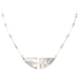 Lapponia sterling silver 'Styx' necklace by Björn Weckström